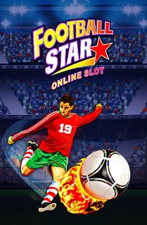 Image of Football Star online slot. Football Stars is a slot game with 5 reels and 3 paylines that celebrates everything to do with the beautiful game of football. 