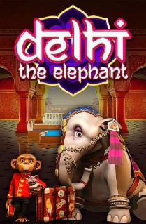 Delhi The Elephant - Welcome to India where you will meet Delhi the elephant and his friend Mumbai the monkey in this endearing in this 5 reels and 20 paylines slot with great features such as free spins, random bonuses and a fortune bet. 


