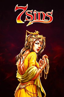 Image of 7 Sins online slot. Are you a sinner? If so you could be a winner! This game is based on the 7 deadly sins and has 5 reels and 243 ways to win. It is visually stunning and packed with free spins that can be re-triggered. 

