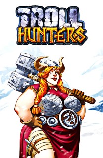 Image of Troll Hunters online slot. Get ready for some Nordic action is this fun slot game with 5x5 grid with increasing multipliers and a free spins feature as packed in this visually stunning slot game. 