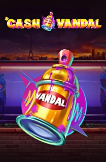 Image of Cash Vandal online slot. Travel through Europe's biggest cities and explore their graffiti art in this fun 4 reels and 10 paylines slot with 2 bonus games. 
