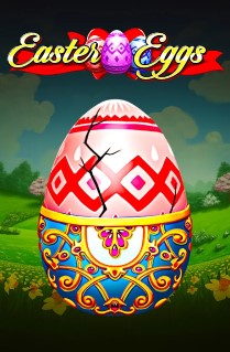 Image of Easter Eggs online slot. This Easter holiday game is packed with cute bunnies and is a lot of fun. It has 5 reels, 20 paylines, and a great bonus game. 
