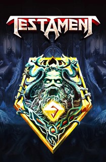 Image of Testament online slot. Based on the American Trash Metal band this game offers 5 reels, up to 4200 ways to win and 5 amazing bonus games. 