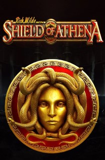 Image of Rich Wilde and the Shield of Athena online slot. Our brave hero is joined by his daughter for a quest that might produce great riches in this exciting slot game with 5 reels, 10 paylines, and 2 bonus features. 