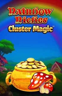 Rainbow Riches Cluster Magic - This awesome slot game has 2-4 reels and cluster paylines and offers 2 exciting bonus features. 