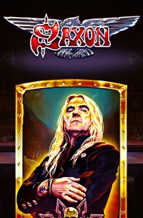 Image of Saxon online slot. Enjoy some heavy metal darkness with this powerful slot game played on 5 reels, 10 paylines, and offers 2 bonus features. 