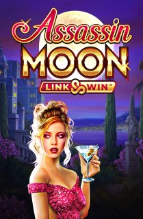 Image of Assassin Moon online slot. A mysterious hitwoman is about to take a shot in this awesome slot played on 5 reels, 25 paylines, and offers 3 great bonus features. 