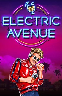 Image of Electric Avenue online slot. This funky slot game takes you back to the 1980s and is played on 6 reels, with up to 4,096 ways to win, and 3 great bonus features. 