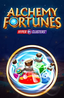 Image of Alchemy Fortunes online slot. Get ready to mix things up with this fun slot game played on a 7x7 grid with HyperClusters game mechanic, and 7 different bonus features. 