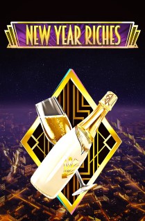 Image of New Year Riches online slot. Welcome the new year with style while playing this great slot played on 5 reels, 20 paylines, and offer up to 10 free spins. 