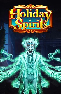 Image of Holiday Spirits online slot. Enjoy a fun twist on the famous tale of Ebenezer Scrooge in this fun slot game played on 3 reels, 5 paylines, and offers 5 amazing bonus features. 
