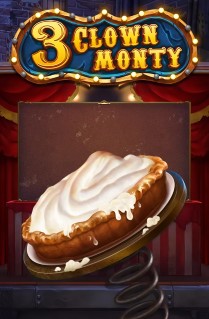 Image of 3 Clown Monty online slot. Join our traveling circus with our 3 great clowns on a slot adventure played on 5 reels, 10 paylines, that offer 4 different bonus features. 