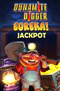 Dynamite Digger Eureka Jackpot - Get digging for gold with this great miner-themed progressive jackpot slot, played on 5 reels, 25 paylines, and an ever-growing jackpot. 
