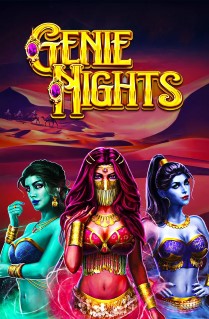 Genie Nights - There are 3 amazing lamp genies that await you within this magical slot, played on 3 reels, 5 paylines, and offers respins and free spins. 