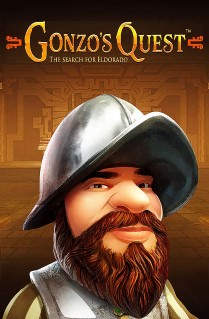 Gonzo's Quest - Gonzalo Pizarro, our conquistador sets off to find the lost city of gold - Eldorado. Replacing the traditional reel spin, the game introduces the Avalanche™ feature whereby the symbols fall into place in the reels.