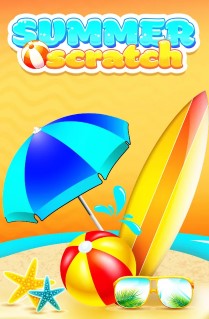 Image of Summer Scratch  online slot. Scratch your way to some summer fun with this bright and pretty scratchcard.