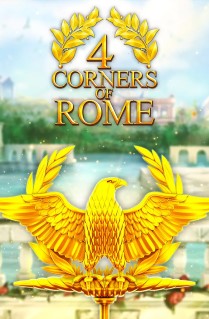 Image of 4 Corners Of Rome online slot. This grand slot celebrates ancient civilizations with play on 5 reels. 40 paylines, and is packed with bonus features and free spins. 