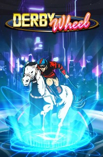 Image of Derby Wheel online slot. This neon-lit slot offers a great playing experience on a 3x3 grid, with 5 paylines, and loads of great bonus features. 