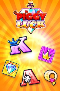 Image of Piggy Luck online slot. The royal piggy family invites you to experience their fun slot, played on 5 reels, with 20 paylines, and packed with some great bonus features. 