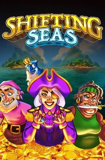 Shifting Seas - Join the brave pirates in their quest for great riches in this fun slot, played on 6 reels, with cascading wins, swapping symbols, free spins and much more. 