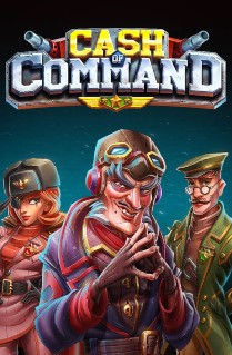 Image of Cash of Command online slot. This war-themed slot takes you to the battle at sea. It is played on a 9x9 grid, with Cluster pays, random wilds, additional wilds, and a lot more bonus features. 