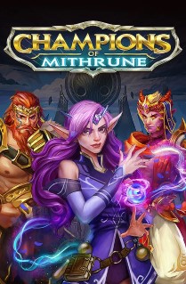 Image of Champions of Mithrune online slot. This incredible fantasy slot is beautifully designed. It is played on 5 reels, 20 paylines, and is packed with bonus features and free spins. 
