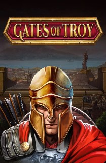 Image of Gates of Troy online slot. Welcome to Troy and get ready to battle for some riches in this fun slot, played on 5 reels, with 40 paylines, that offers extra free spins. 