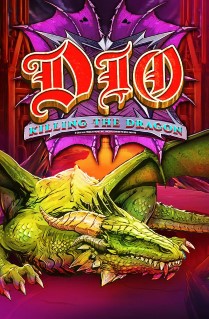 Image of Dio - Killing the Dragon online slot. This dark metal rock slot is played on 5 reels, with 243 ways to win and is packed with free spins, respins, multipliers and much more. 
