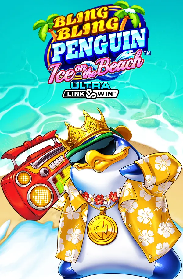 Bling Bling Penguin: Ice On The Beach