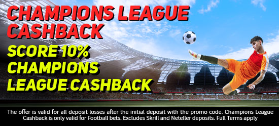 Champions League Cashback!