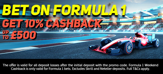 Formula 1 Weekend Cashback