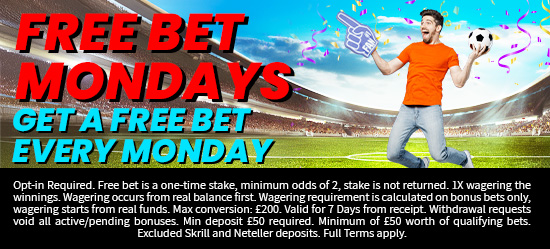 Free Bet Mondays!