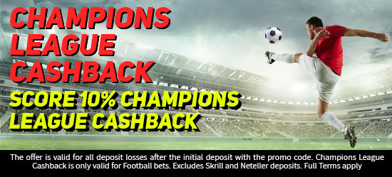 Champions League Cashback!