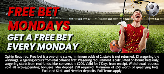 Free Bet Mondays!