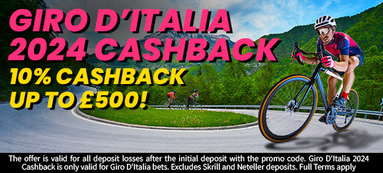 Giro d’Italia 2024 Cashback