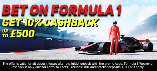 Formula 1 Weekend Cashback