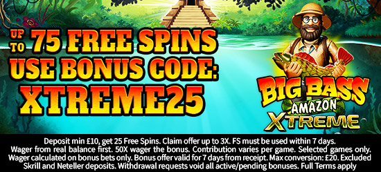 Up to 75 Free Spins