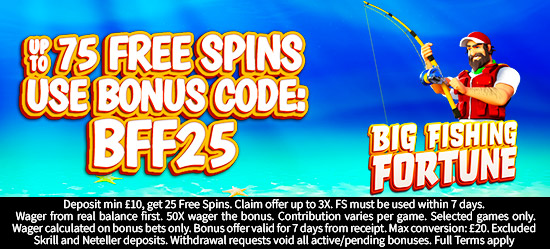 Up to 75 Free Spins