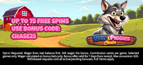 Up to 75 Free Spins