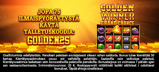 Jopa 75 Ilmaispyöräytystä