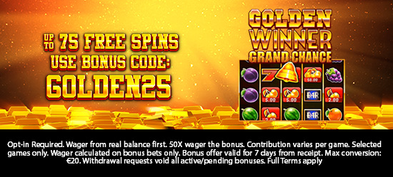 Up to 75 Free Spins