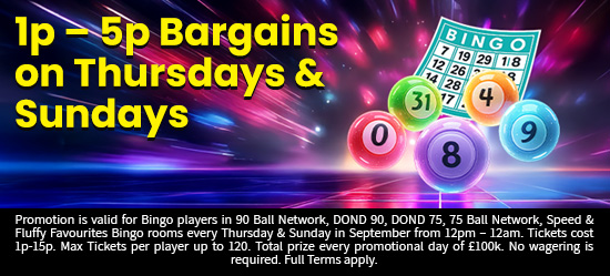 Thursday + Sunday Bingo Bargain
