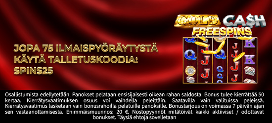 Jopa 75 Ilmaispyöräytystä