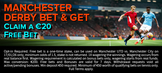 Manchester Derby Bet & Get-en-ie-mga