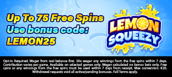 Up to 75 Free Spins