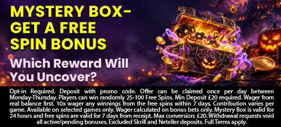 Mystery Box Seasonal Game October 2026 Halloween