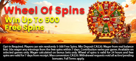 Weekend Wheel Of Spins