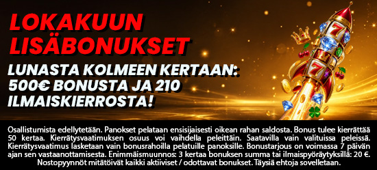 Lokakuun lisäbonukset