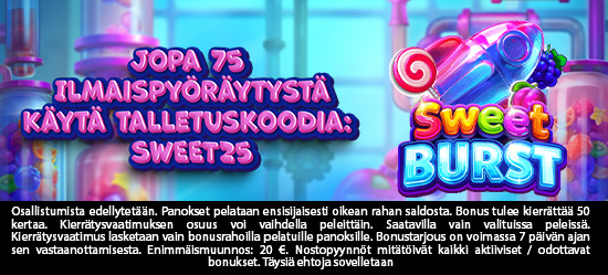 Jopa 75 Ilmaispyöräytystä