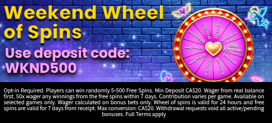 Weekend Wheel Of Spins